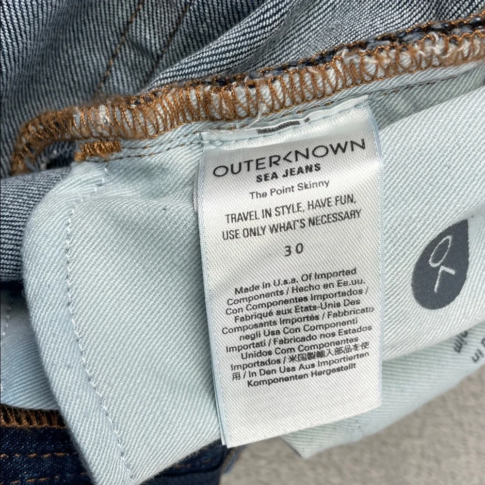 NEW Outerknown 29/8‎ Women's VDK Classic Denim Skinny Jeans